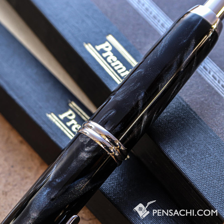 PILOT Vanishing Point Capless SE Fountain Pen - Marble Black - PenSachi Japanese Limited Fountain Pen