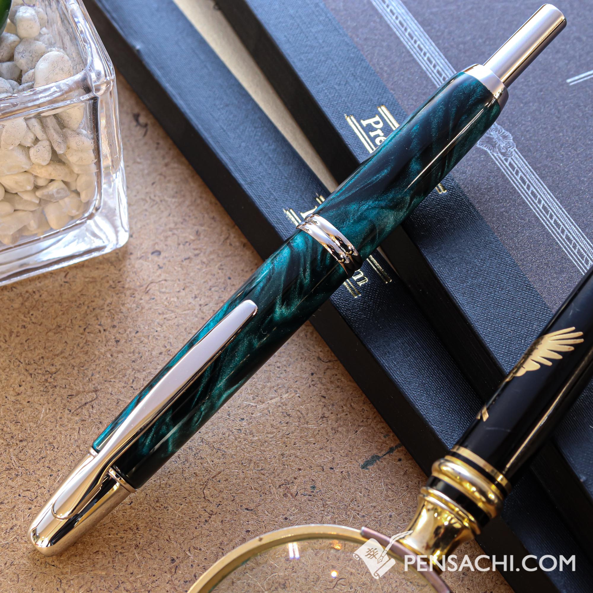 PILOT Vanishing Point Capless SE Fountain Pen - Marble Green