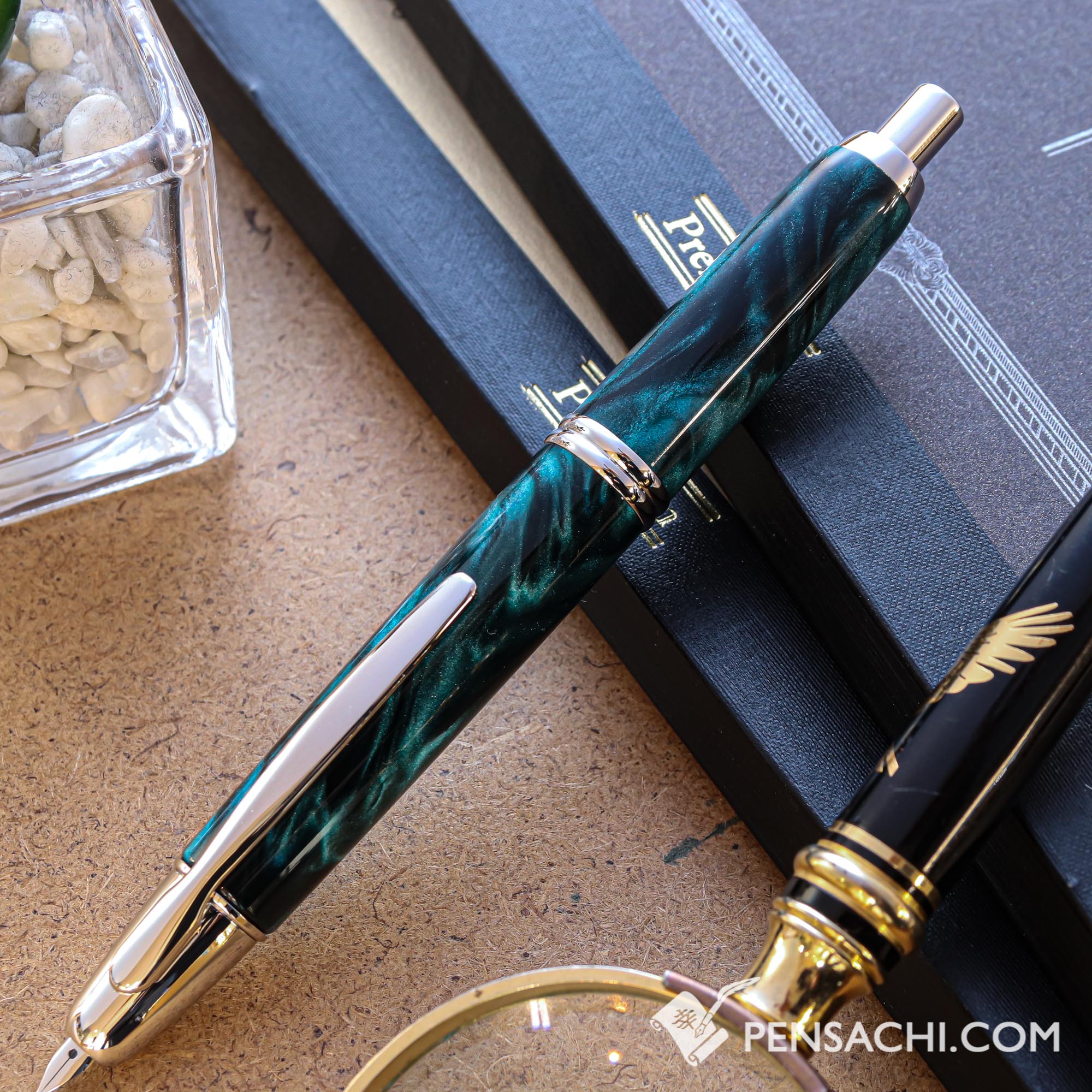 PILOT Vanishing Point Capless SE Fountain Pen - Marble Green