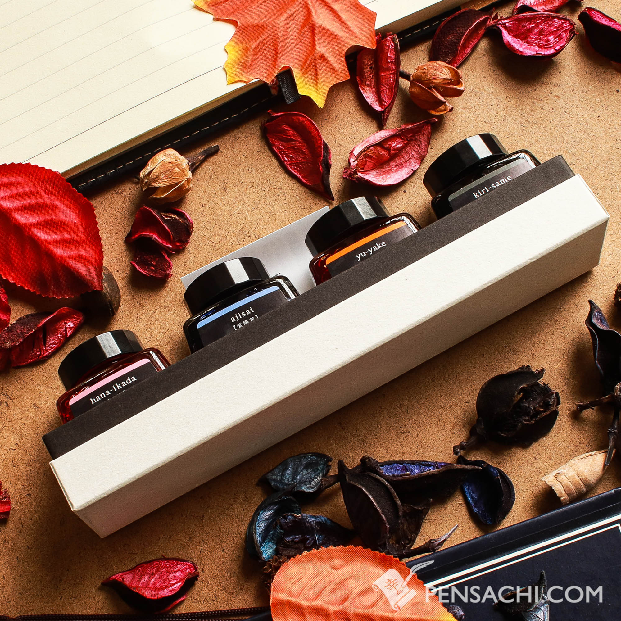 Pilot Limited Edition Iroshizuku Ink 4 Color Set - Yuugure (Dusk