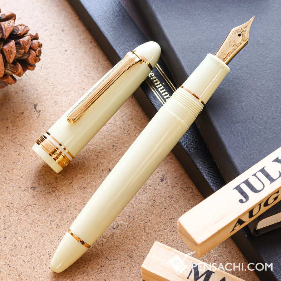 SAILOR Limited Edition 1911 Large (Full size) Fountain Pen - Daisy White - PenSachi Japanese Limited Fountain Pen