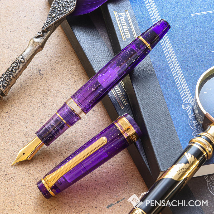 SAILOR Limited Edition Pro Gear Realo Fountain Pen - Iris Flower - PenSachi Japanese Limited Fountain Pen