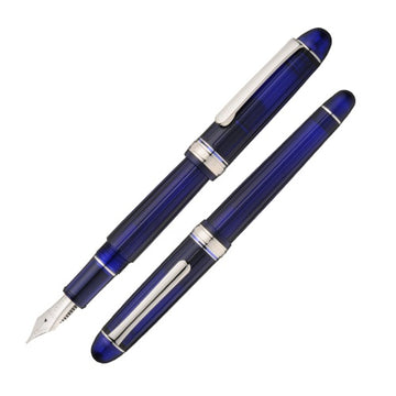 PLATINUM Limited Edition #3776 Century Fountain Pen - Frost Blue - PenSachi Japanese Limited Fountain Pen