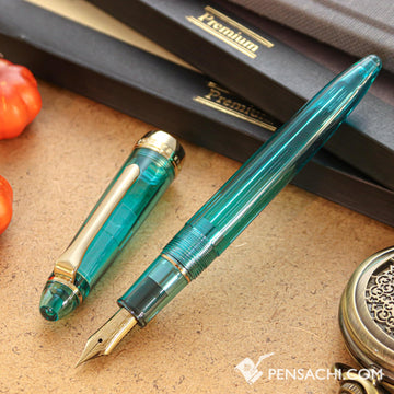 SAILOR Limited Edition 1911 Profit Pro-Color Demonstrator Fountain Pen - Cyan Blue - PenSachi Japanese Limited Fountain Pen