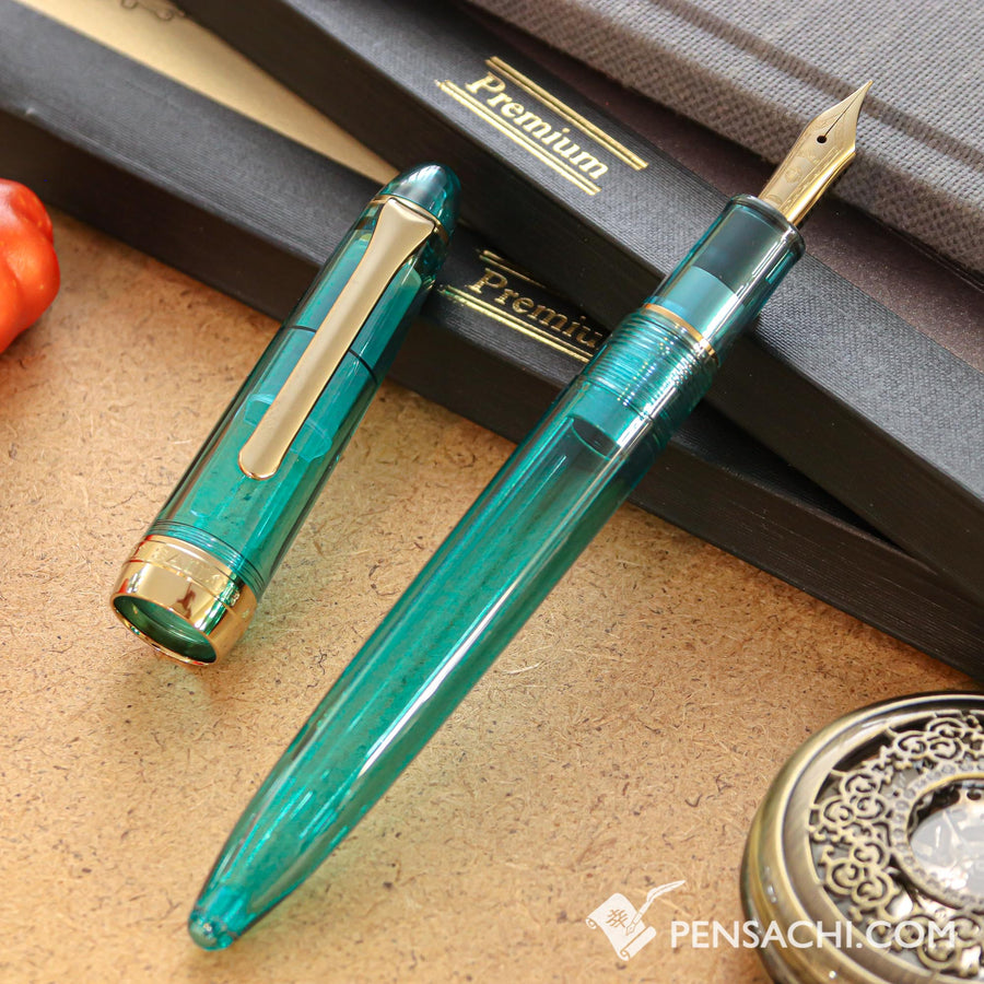 SAILOR Limited Edition 1911 Profit Pro-Color Demonstrator Fountain Pen - Cyan Blue - PenSachi Japanese Limited Fountain Pen