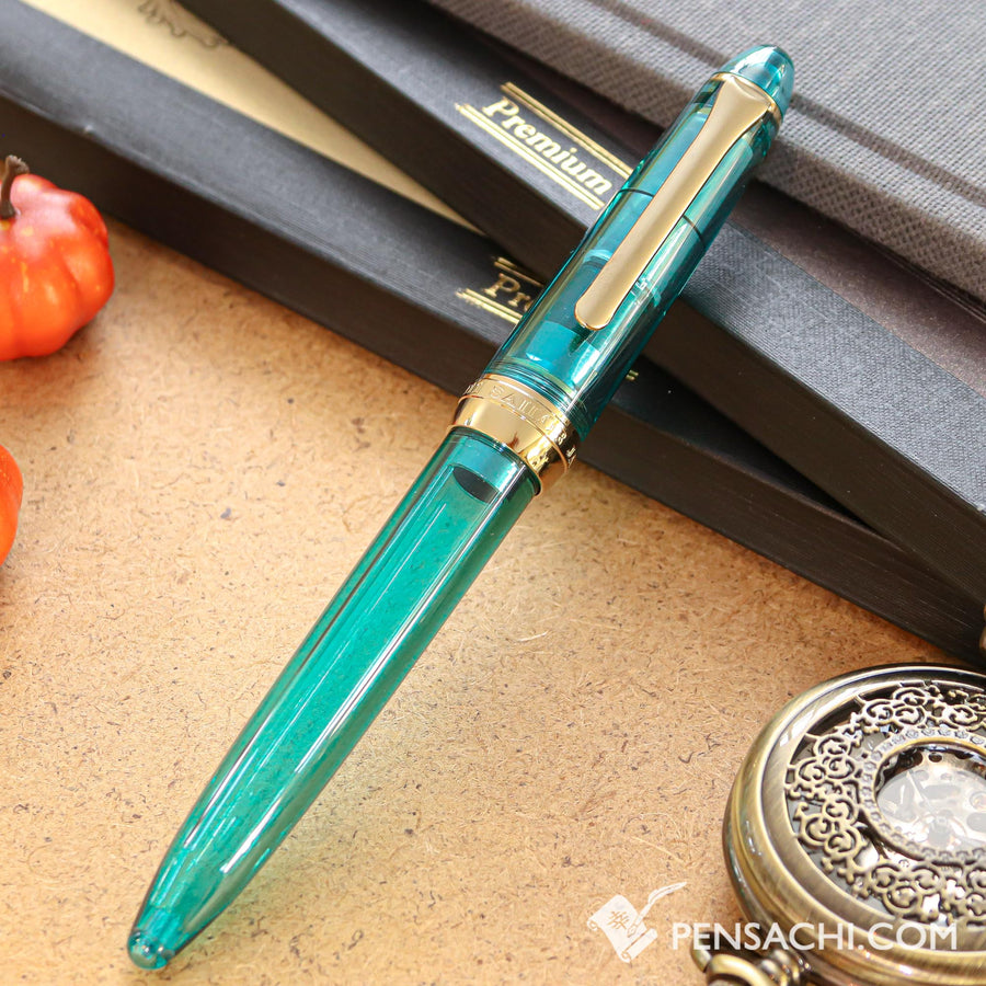 SAILOR Limited Edition 1911 Profit Pro-Color Demonstrator Fountain Pen - Cyan Blue - PenSachi Japanese Limited Fountain Pen