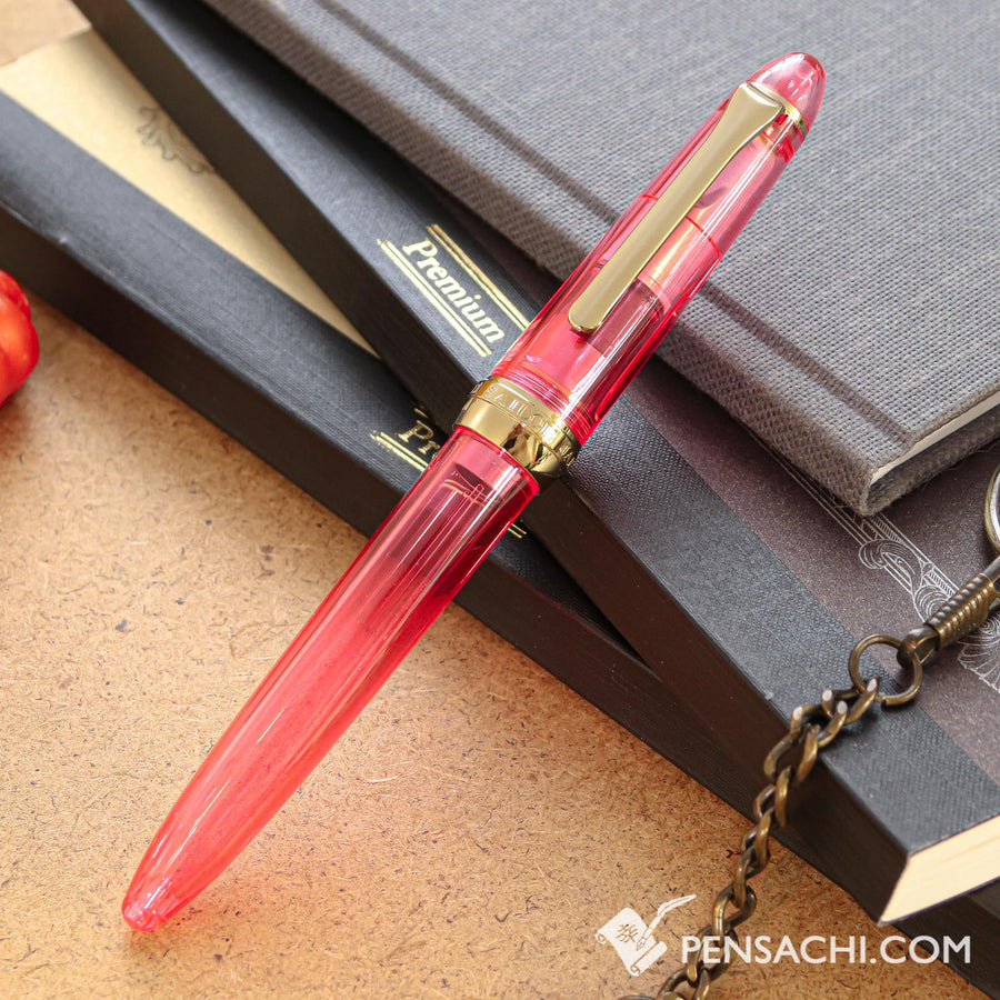 SAILOR Limited Edition 1911 Profit Pro-Color Demonstrator Fountain Pen - Ruby Pink - PenSachi Japanese Limited Fountain Pen
