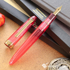SAILOR Limited Edition 1911 Profit Pro-Color Demonstrator Fountain Pen - Ruby Pink - PenSachi Japanese Limited Fountain Pen