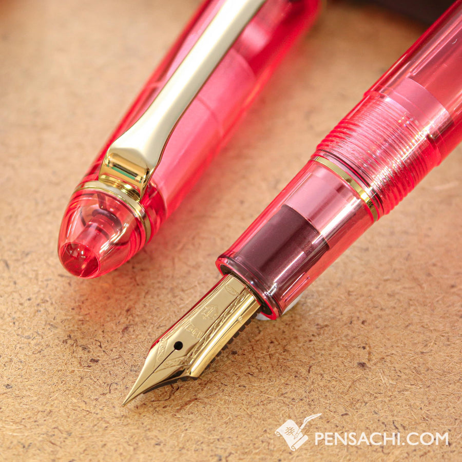 SAILOR Limited Edition 1911 Profit Pro-Color Demonstrator Fountain Pen - Ruby Pink - PenSachi Japanese Limited Fountain Pen