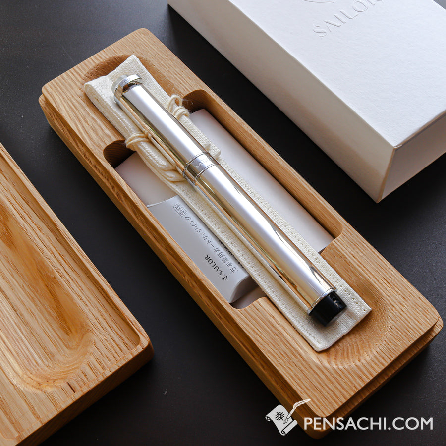 SAILOR Limited Edition 110 Anniversary Fountain Pen - Shirogane - PenSachi Japanese Limited Fountain Pen