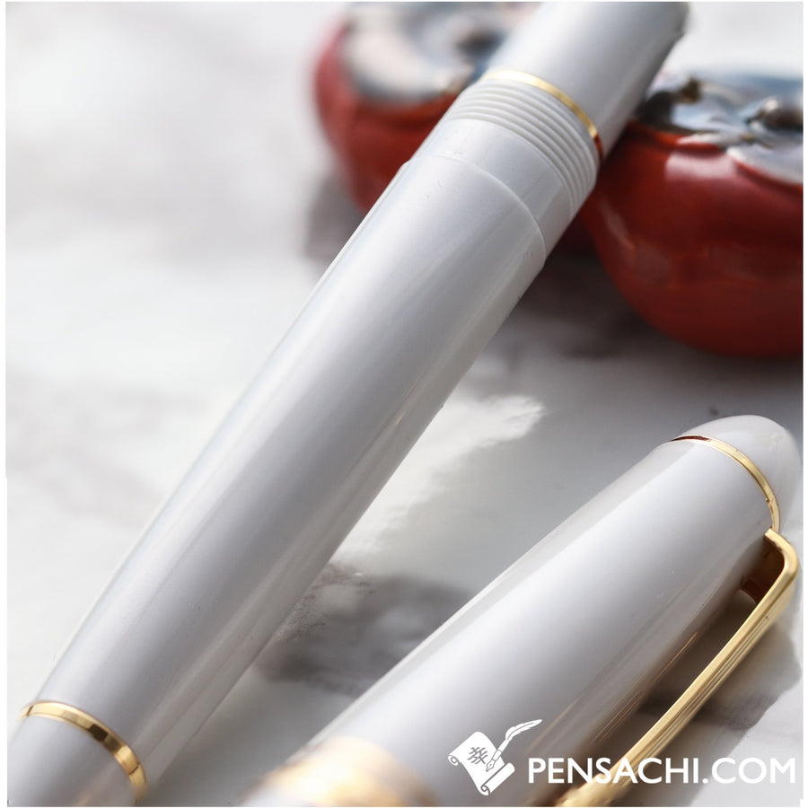 SAILOR 1911 Large (Full size)  Fountain Pen - White Gold - PenSachi Japanese Limited Fountain Pen