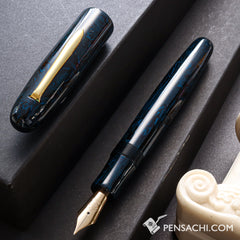 EBOYA Houju (Large) Ebonite Fountain Pen - Shinkai Blue - PenSachi Japanese Limited Fountain Pen
