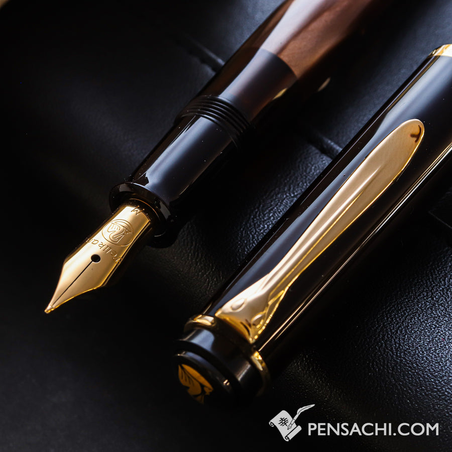 PELIKAN M200 Fountain Pen - Brown Marble - PenSachi Japanese Limited Fountain Pen