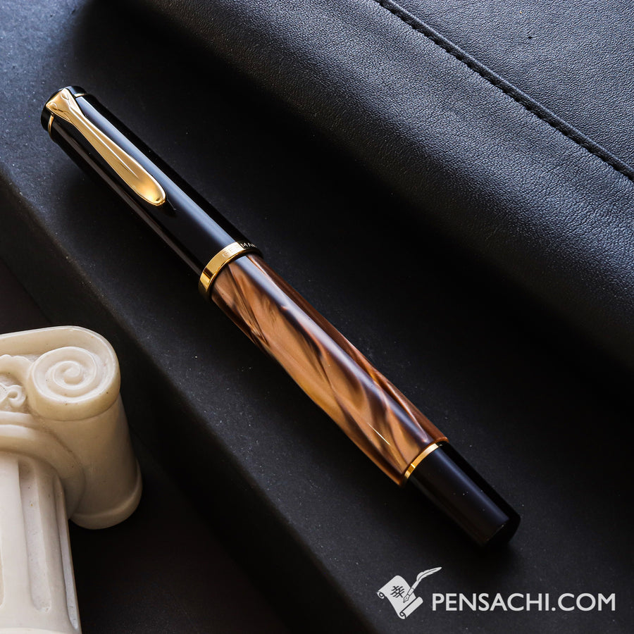 PELIKAN M200 Fountain Pen - Brown Marble - PenSachi Japanese Limited Fountain Pen