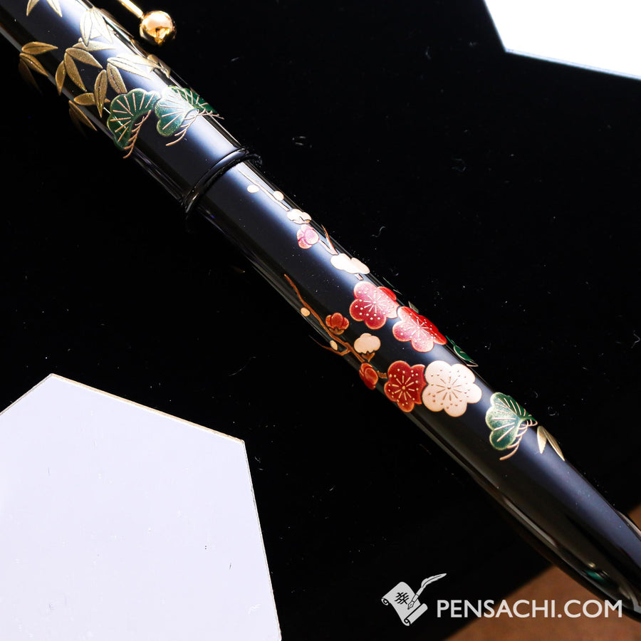 PILOT Taka Makie Fountain Pen - Pine Bamboo and Plum - PenSachi Japanese Limited Fountain Pen