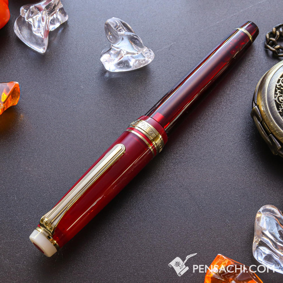 SAILOR Limited Edition Pro Gear Slim Demonstrator Fountain Pen - Hallongrotta - PenSachi Japanese Limited Fountain Pen