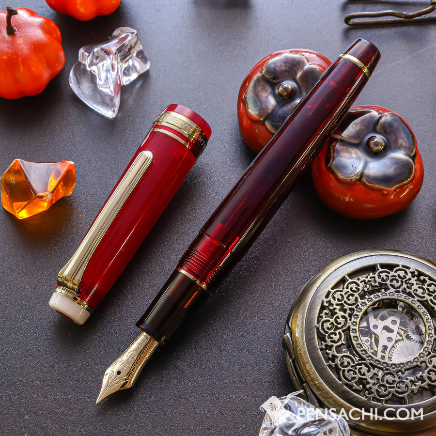 SAILOR Limited Edition Pro Gear Slim Demonstrator Fountain Pen - Hallongrotta - PenSachi Japanese Limited Fountain Pen