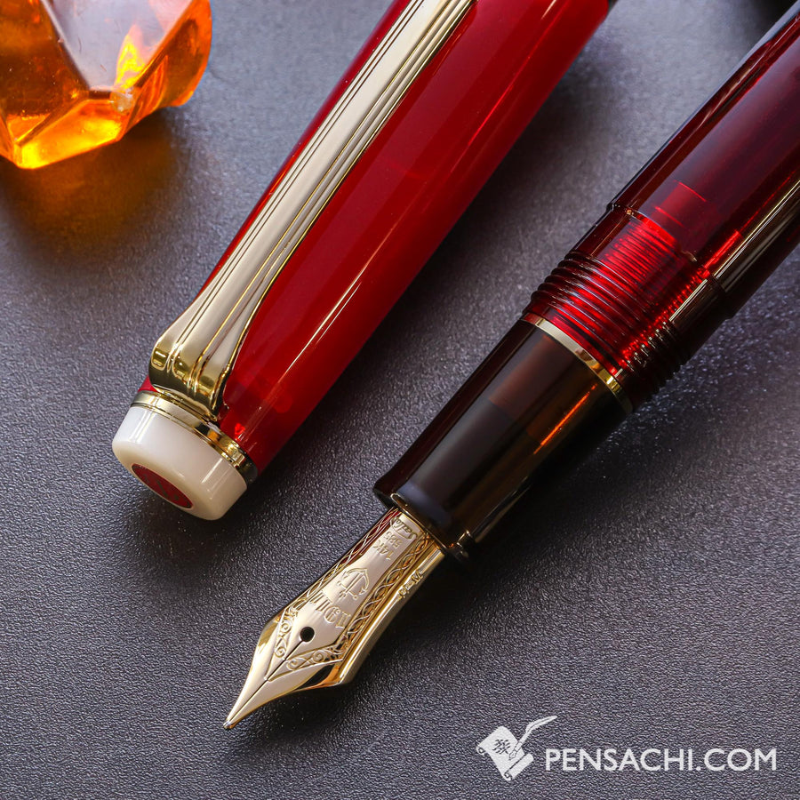 SAILOR Limited Edition Pro Gear Slim Demonstrator Fountain Pen - Hallongrotta - PenSachi Japanese Limited Fountain Pen