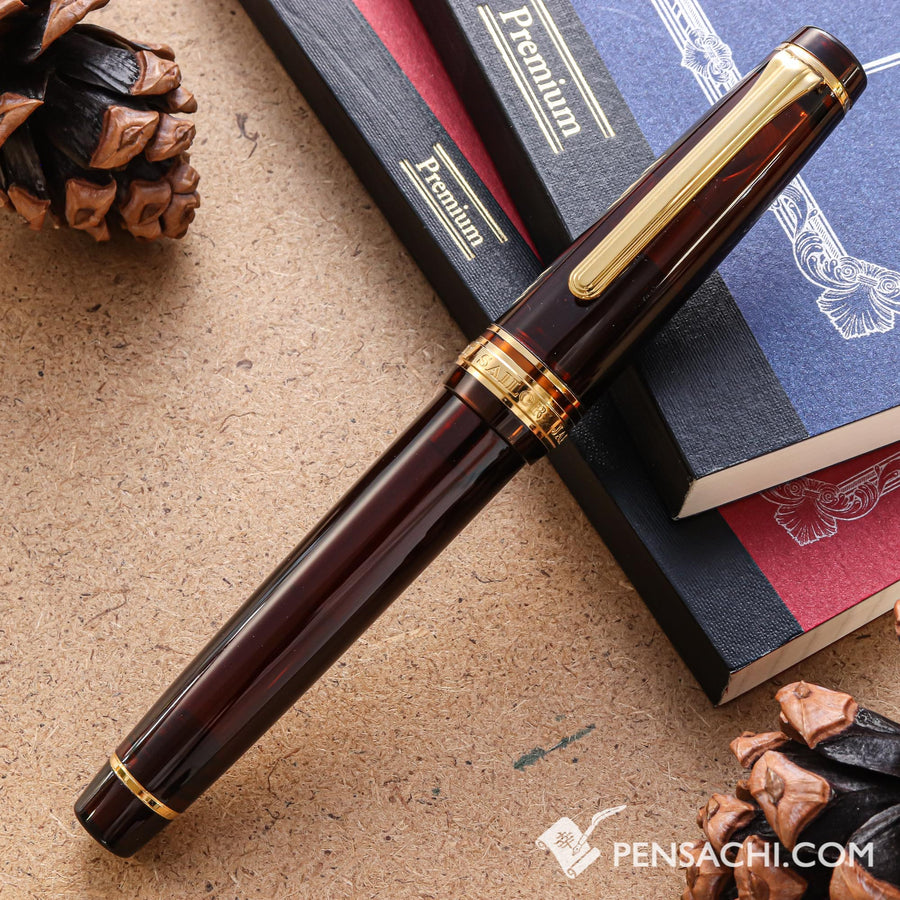 SAILOR Limited Edition Pro Gear Classic Demonstrator Fountain Pen - Walnut Brown - PenSachi Japanese Limited Fountain Pen