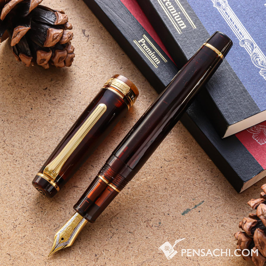 SAILOR Limited Edition Pro Gear Classic Demonstrator Fountain Pen - Walnut Brown - PenSachi Japanese Limited Fountain Pen