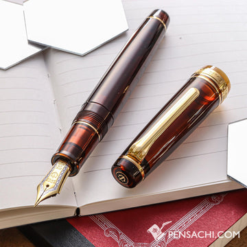 SAILOR Limited Edition Pro Gear Classic Demonstrator Fountain Pen - Walnut Brown - PenSachi Japanese Limited Fountain Pen