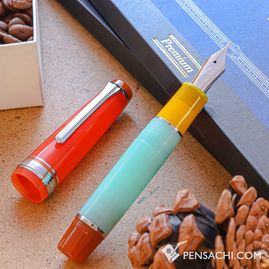 SAILOR Limited Edition Professional Gear Mini Fountain Pen - European Bee Eater - PenSachi Japanese Limited Fountain Pen