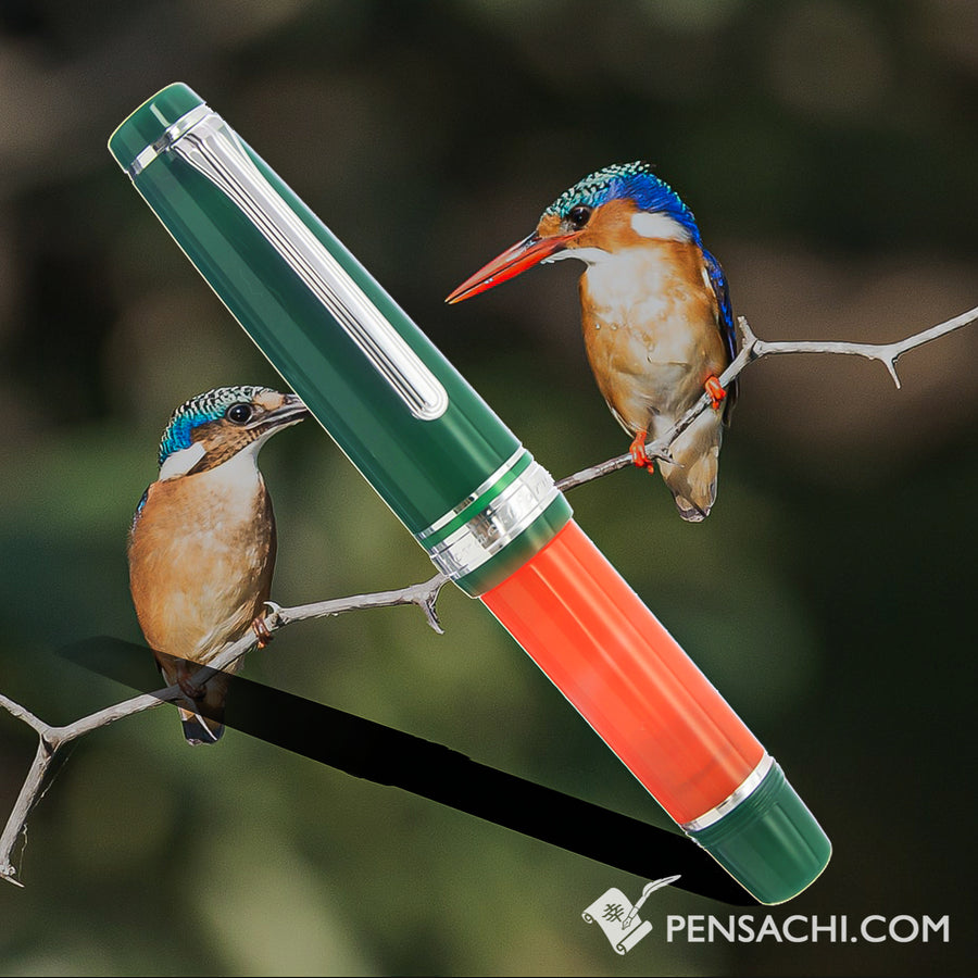 SAILOR Limited Edition Professional Gear Mini Fountain Pen - Red Kingfisher - PenSachi Japanese Limited Fountain Pen